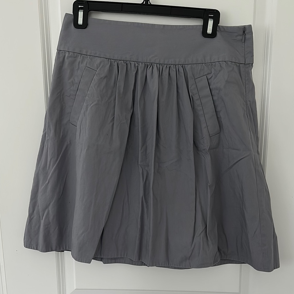 Gray A-Line Skirt